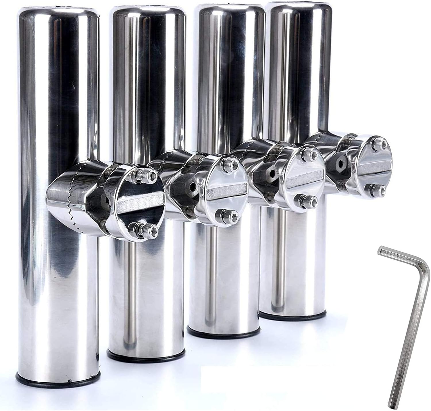 Fishing Rod Holder - Roestvrijstalen klemstanghouder Stalen houder Hengelhouder Verstelbare