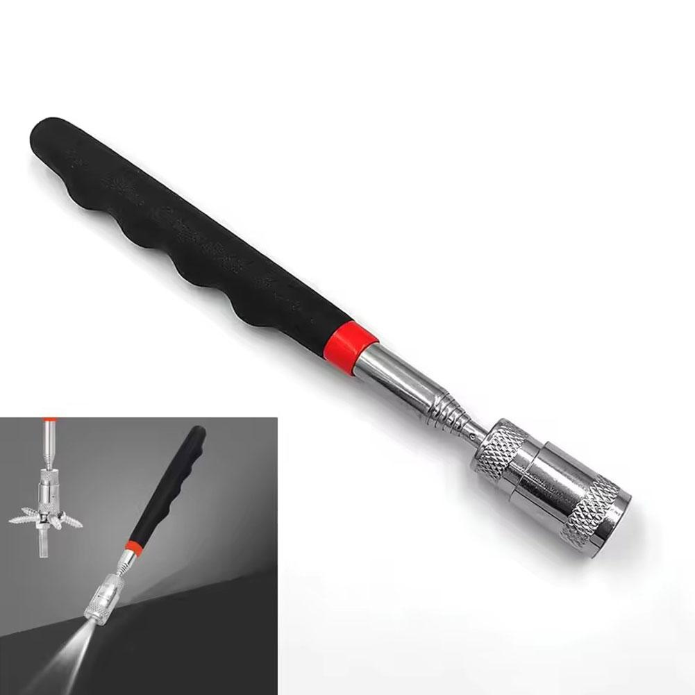 Fishing Rod Travel - Telescopische magnetische pen met LED-lamp, uittrekbare