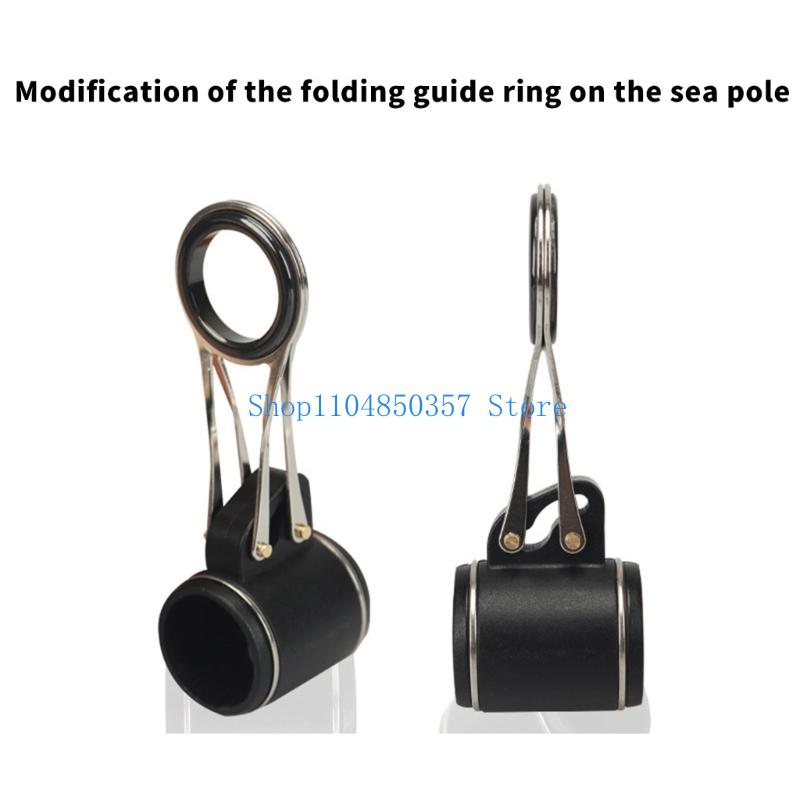 Fishing Rod Tip Replacement - Hengeltopgeleider Opvouwbare slijtvaste oogringen Telescopische roestvrijstalen
