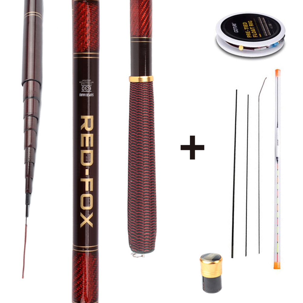 Fishing Rod Tip Replacement - Goture Koolstofvezel Telescopische Hengelset 3-7.2M Tenkara