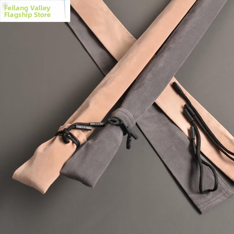 Fishing Rod Case - Verdikte korte fluwelen opbergtas voor hengels,