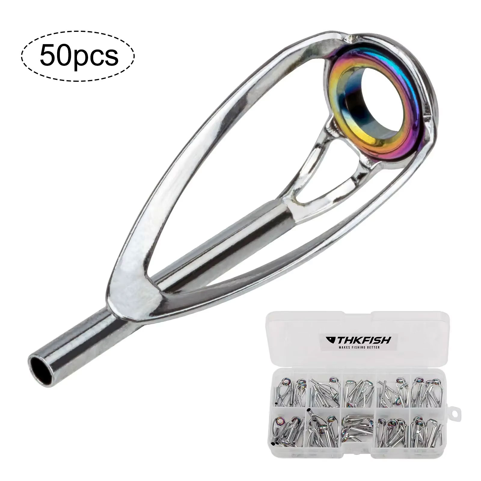 Fishing Rod Tip Replacement - 50 Stuks Hengel Tip Top Reparatieset