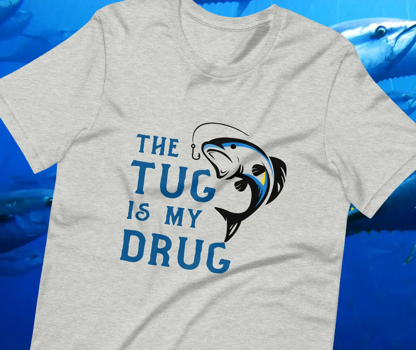 Fishing Rod Boat - De Tug Is Mijn Medicijn T-Shirt
