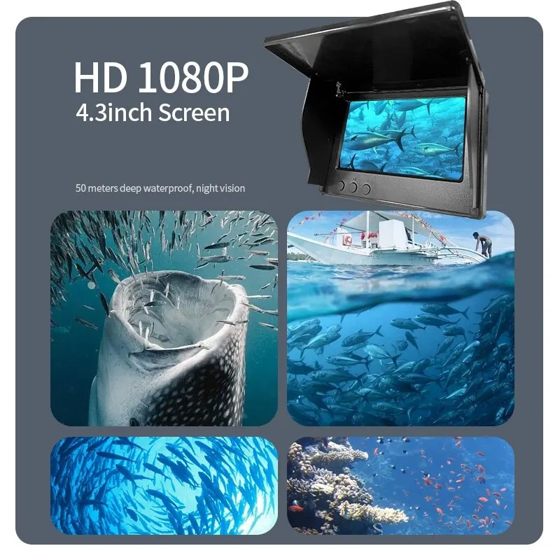 4,3 inch video visserijset met - Fishing Rod Ice recensie en prijs