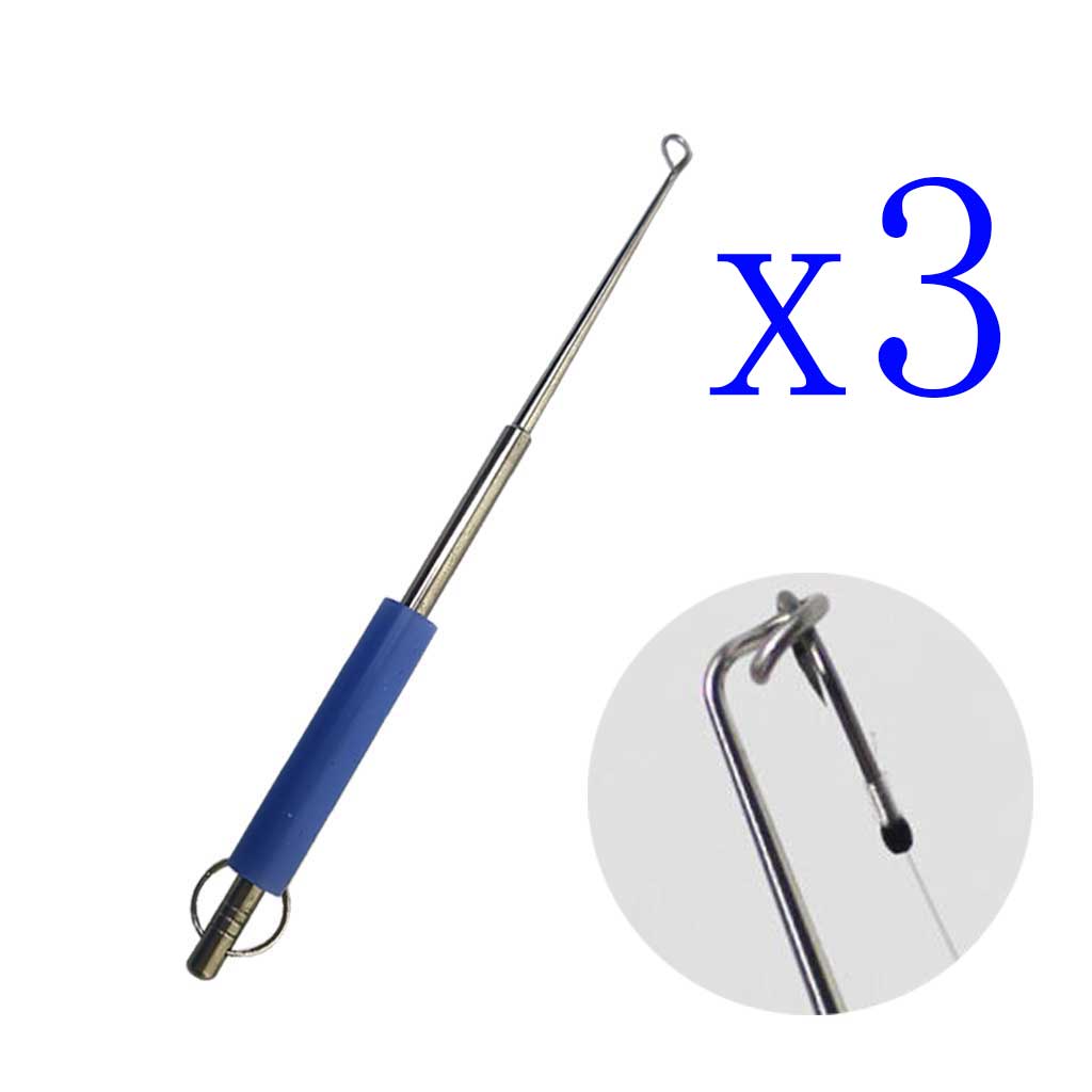 3-pack roestvrijstalen vishaak - Fishing Rod Building Kit recensie en prijs