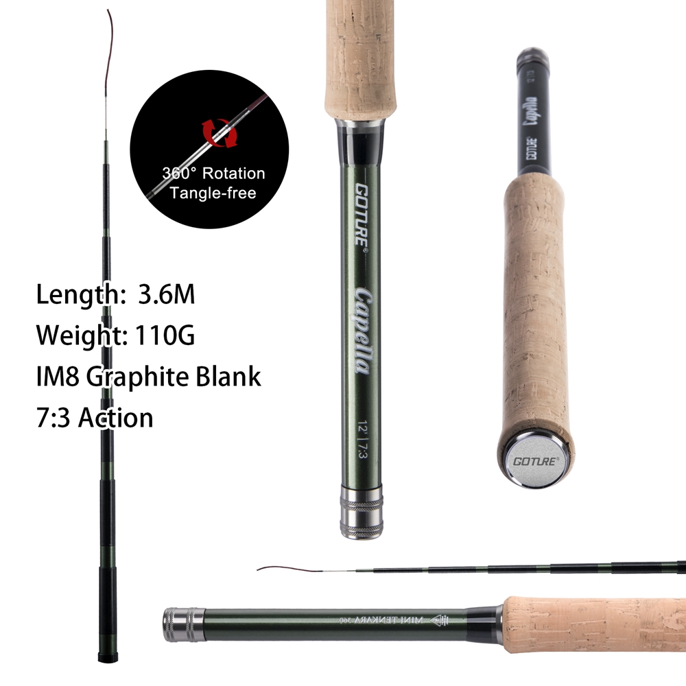 Goture Tenkara Fly Hengel Comb - Fishing Rod Combo recensie en prijs