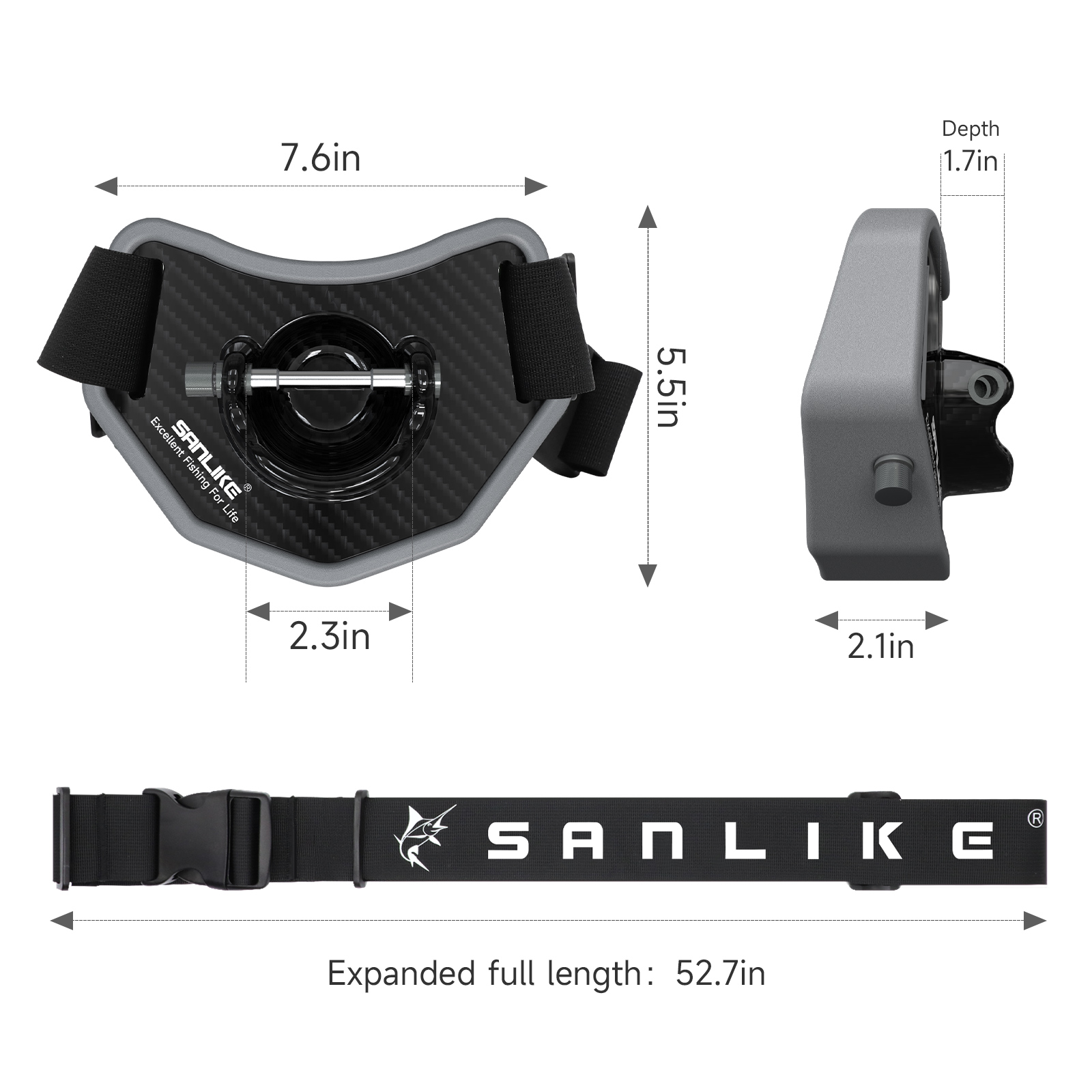 Sanlike Vissen Vechten Riem He - Fishing Rod Carbon Fiber recensie en prijs