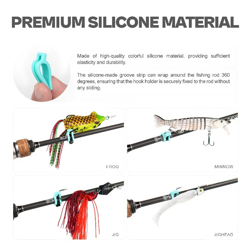 Siliconen kunstaashangerhaak ​ - Fishing Rod Combo recensie en prijs