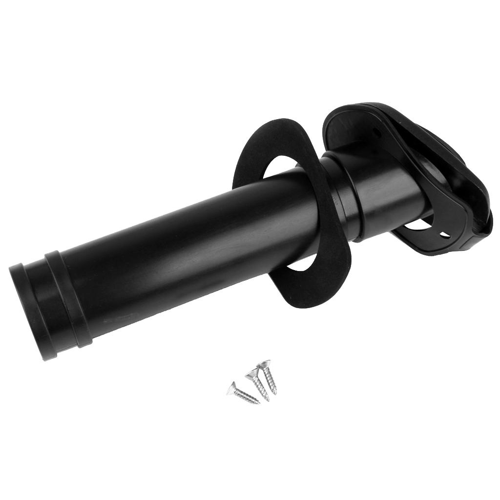 Zwarte nylon boot hengelsteune - Fishing Rod Boat recensie en prijs