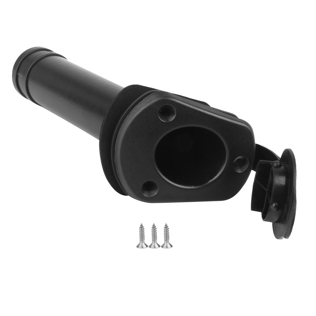Zwarte nylon boot hengelsteune - Fishing Rod Boat recensie en prijs