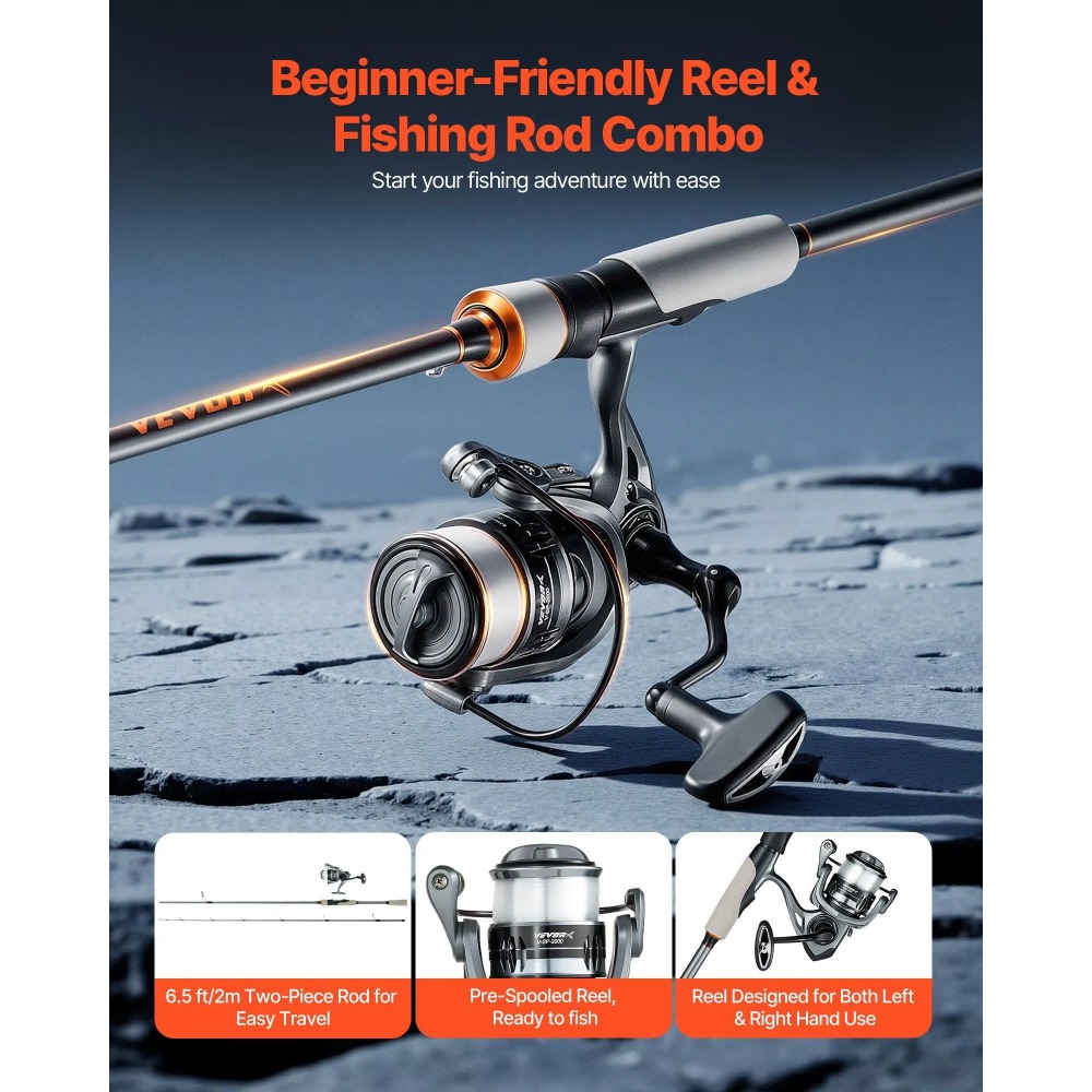 Carbon Fiber Bass Fishing Pole - Fishing Rod Combo recensie en prijs