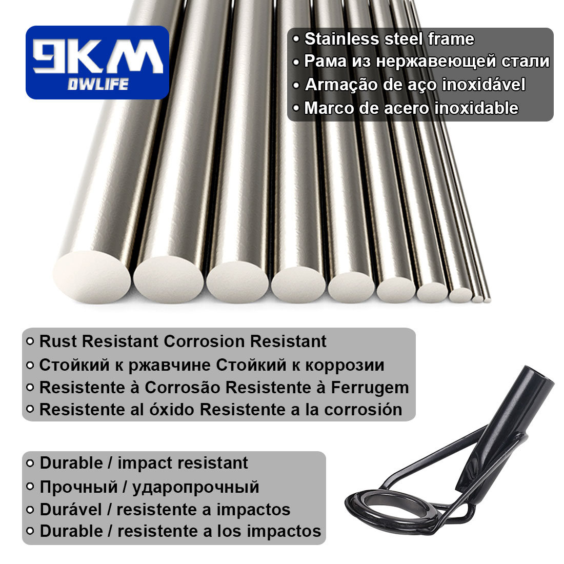 5 Stuks Hengel Tip Gidsen Repa - Fishing Rod Tip Replacement recensie en prijs