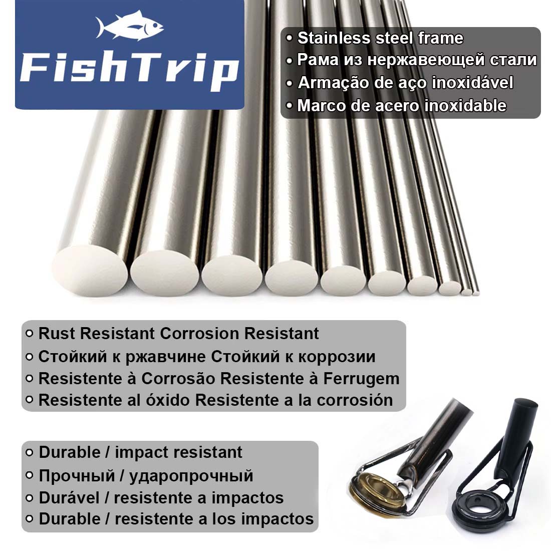 FishTrip Rod Tip Reparatieset  - Fishing Rod Tip Replacement recensie en prijs