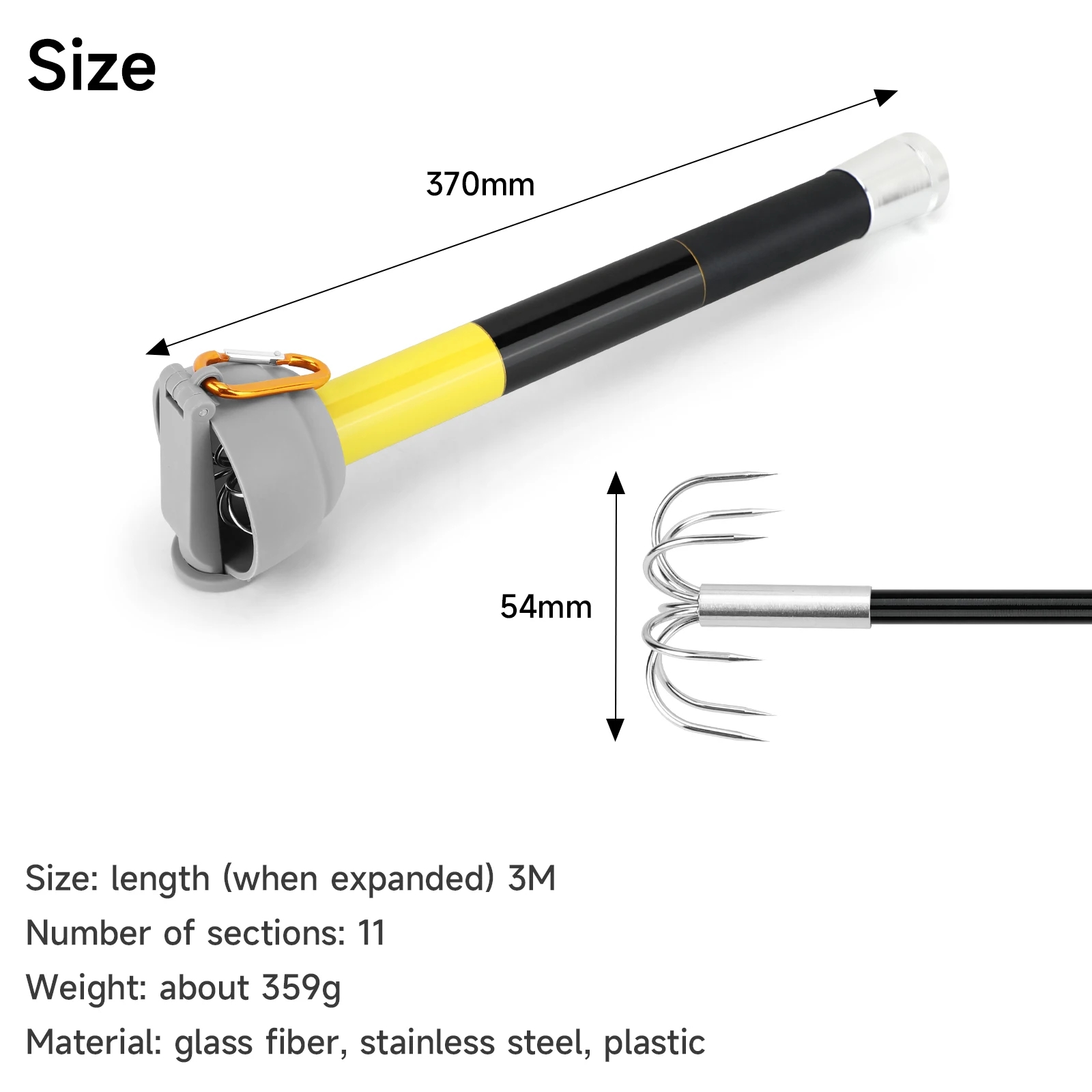 SANLIKE 7-klauw roestvrijstale - Fishing Rod Carbon Fiber recensie en prijs