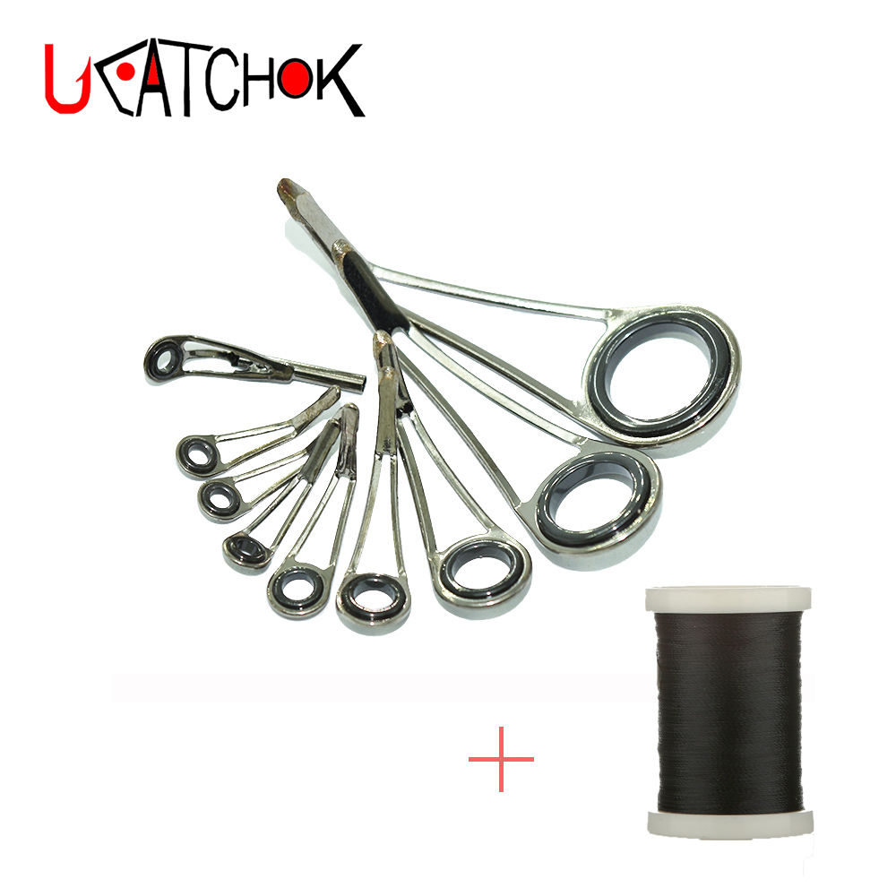 9 stks/Kit Rock Forel Hengel G - Fishing Rod Repair Kit recensie en prijs